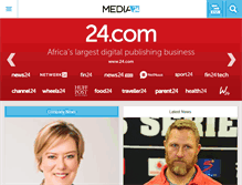 Tablet Screenshot of media24.com